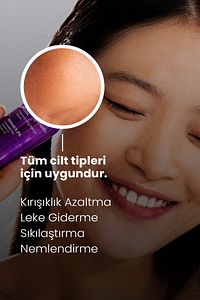 %0.3 Retinol Serum 30ml - Kırışıklık Ve Leke Karşıtı Canlandırıcı Sıkılaştırıcı Vegan (%10 SKUALEN) ürün fotoğrafı