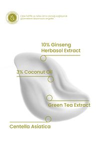 %10 Ginseng Krem Maske 50ml - Durulanan Yüz Maskesi Yenileyici Bariyer Güçlendirici Ve Onarıcı Vegan ürün fotoğrafı