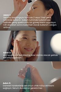 Aha %10 Bha %2 Peeling Etkili Serum 30ml - Cilt Yenileyici Ölü Hücre Temizleyici Yeşil Çay Vegan ürün fotoğrafı