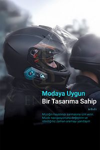 Kask Kulaklık Bt22 Bluetooth Motosiklet Kulaklık 5.0 Bluetooth Intercom Motosiklet Kulaklık ürün fotoğrafı