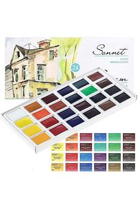 Sonnet (CONEM) Suluboya 24 Renk Karton Kutu 3541139 ürün fotoğrafı