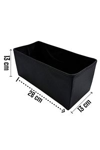 8'li Siyah Çekmece Içi Düzenleyici Organizer Set - Çok Amaçlı Dolap Içi Kutu Seti ürün fotoğrafı
