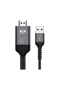 Htun 3 Arada 1 Mhl USB Tip C Ila HDMI Kablosu 1080P Hd Tv Adaptörü Android & Amp;ios (Kırmızı) ürün fotoğrafı