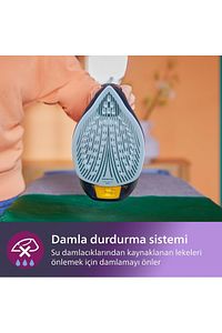 7500 Serisi Buharlı Ütü, 3200W, 55 g/dk Sürekli Buhar, SteamGlide Elite, 260 g Şok Buhar, DST7510/80 ürün fotoğrafı