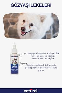 Kedi Göz Temizleme Solüsyonu Köpek Alerji Kızarıklık Enfeksiyon Gözyaşı Bakımı Göz Damlası 100ml ürün fotoğrafı