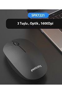 Spk7402 M402 Sessiz Kablosuz Mouse 2.4ghz 1600 Dpi Siyah Spk7402/93 ürün fotoğrafı