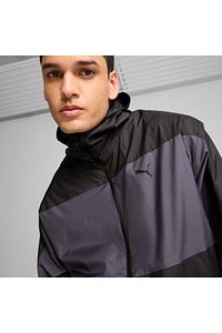 627473-01 Mesh Lined Windbreaker Erkek Yağmurluk-r&amp;uuml;zgarlık Siyah ürün fotoğrafı