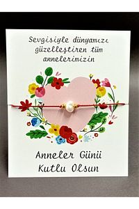 Anneler Günü Hediye Bileklik Kartı (25 Adet) ürün fotoğrafı