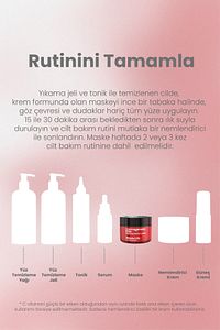 %5 Vitamin C Krem Maske 50ml - Durulanan Yüz Maskesi Aydınlatıcı Pürüz Giderici Ton Eşitleyici Vegan ürün fotoğrafı