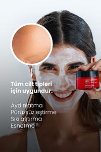 %5 Vitamin C Krem Maske 50ml - Durulanan Yüz Maskesi Aydınlatıcı Pürüz Giderici Ton Eşitleyici Vegan ürün fotoğrafı
