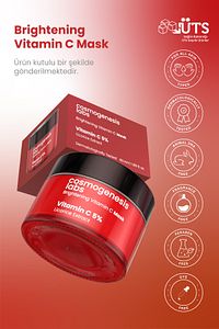 %5 Vitamin C Krem Maske 50ml - Durulanan Yüz Maskesi Aydınlatıcı Pürüz Giderici Ton Eşitleyici Vegan ürün fotoğrafı