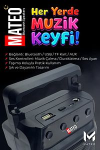 Bluetooth Hoparlör Karaoke Parti hoparlörü Mikrofonlu, led Rgb Işıklı, Ses Bombası Usb Sd girişli ürün fotoğrafı