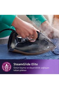 7500 Serisi Buharlı Ütü, 3200W, 55 g/dk Sürekli Buhar, SteamGlide Elite, 260 g Şok Buhar, DST7510/80 ürün fotoğrafı