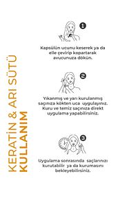 Saç Vitamini - Keratin Oil & Royal Jelly - Saç Onarıcı Bakım Yağı - Canlı Ve Parlak Görünüm ürün fotoğrafı