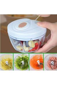 Fobex Mini Manuel Ipli Rondo, Sebze Ve Meyve Dilimleyici Ve Doğrayıcı [3 Bıçaklı]-450ml ürün fotoğrafı