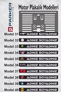 Kişiye Özel Isimli Motor Plakalık ürün fotoğrafı