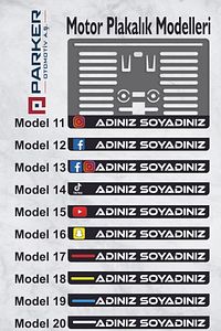Kişiye Özel Isimli Motor Plakalık ürün fotoğrafı