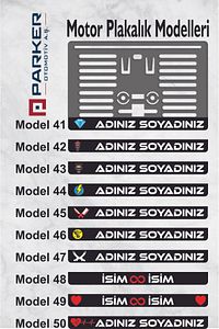 Kişiye Özel Isimli Motor Plakalık ürün fotoğrafı