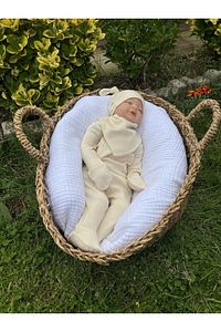 7'li Natural Hastane Çıkış Seti, Sertifikalı %100 Doğal Pamuk, Unisex ürün fotoğrafı