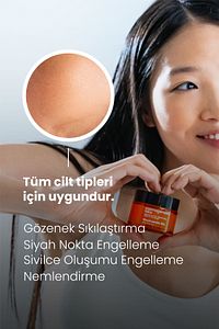 %10 Niacinamide Krem Maske 50ml – Durulanan Yüz Maskesi Gözenek Sıkılaştırıcı Karşıtı Vegan ürün fotoğrafı