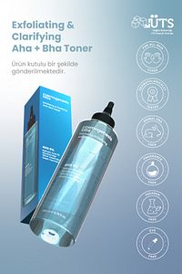Aha %5 Bha %2 Peeling Etkili Tonik 200 ml – Arındırıcı Gözenek Sıkılaştırıcı Ph Dengeleyici Vegan ürün fotoğrafı