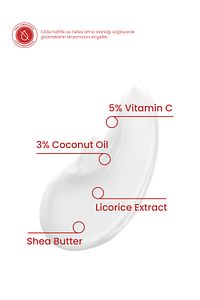 %5 Vitamin C Krem Maske 50ml - Durulanan Yüz Maskesi Aydınlatıcı Pürüz Giderici Ton Eşitleyici Vegan ürün fotoğrafı