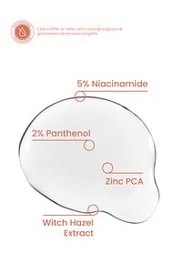 Niacinamide Serum 30ml - Siyah Nokta Karşıtı, Gözenek Sıkılaştırıcı Vegan (%5 NİASİNAMİD) ürün fotoğrafı