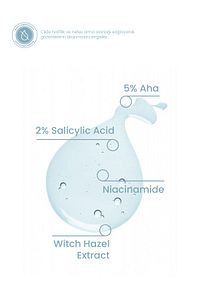 Aha %5 Bha %2 Peeling Etkili Tonik 200 ml – Arındırıcı Gözenek Sıkılaştırıcı Ph Dengeleyici Vegan ürün fotoğrafı