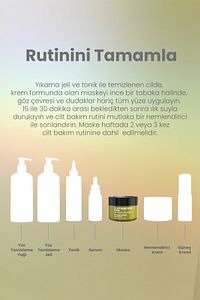 %10 Ginseng Krem Maske 50ml - Durulanan Yüz Maskesi Yenileyici Bariyer Güçlendirici Ve Onarıcı Vegan ürün fotoğrafı