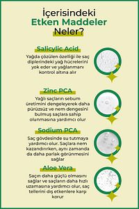 Yağlı saç derisi ve yağlı saçlara özel yağlanma karşıtı saç bakım seti (şampuan+sprey) ürün fotoğrafı