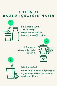 Konsantre Badem İçeceği (%100 Badem) 240 gr ürün fotoğrafı