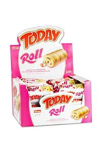Today Swiss Roll Çilek Kremalı Kek 35 gr 24 Adet (1 KUTU) ürün fotoğrafı