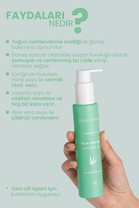 Aloe Vera Jel Güneş Sonrası Nemlendirici %100 Doğal 100 ml ürün fotoğrafı