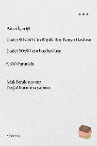 4 Parça Büyük Boy Banyo Havlu Takımı amp;#37;100 Pamuklu Marena Mavi Pudra ürün fotoğrafı