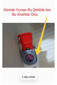Akülü Arabalar Için 2 Adet Anahtar/kontak Sarı ürün fotoğrafı