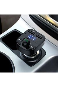 Carx8 Fm Transmitter Bluetooth Usb Mp3 Çakmaklık Girişli Oto Müzik Çalar Kiti ürün fotoğrafı