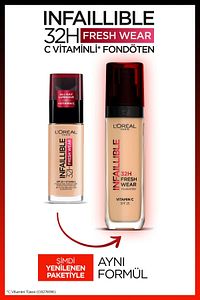 L'oréal Paris Infaillible 32h Fresh Wear C Vitaminli Fondöten - 130 True Beige ürün fotoğrafı