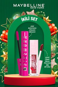 Lash Sensational Firework Maskara & Lifter Plump Dudak Parlatıcısı- 006 Hot Chili Makyaj Seti ürün fotoğrafı