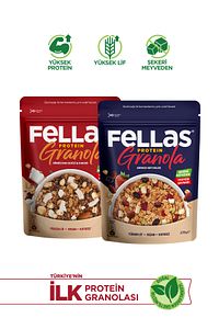 Protein Granola 2'li Paket - Hindistan Cevizi & Kakao 270g Ve Kırmızı Meyveler 270g ürün fotoğrafı
