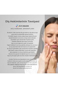 Diş Gıcırdatma Diş Sıkma Çene Sıkma Önleyici Bruksizm Aparatı Silikon Gece Plağı Termoform Dişlik ürün fotoğrafı