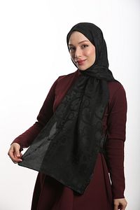 Kazayağı Desen Ipeksi Jakar Şal ürün fotoğrafı