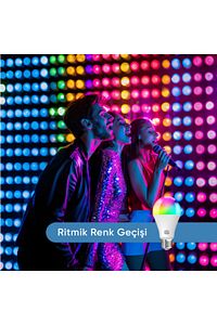 Akıllı Rgb Led Ampul Bluetooth 16m Renk, Ayarlanabilir Parlaklık ürün fotoğrafı