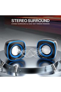 G-system G105 Stereo Usb Hoparlör Bilgisayar Pc Tablet Notebook ürün fotoğrafı