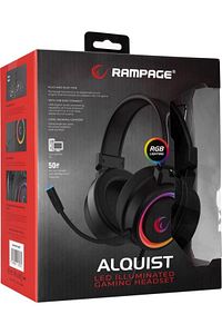 Sn-r10 Alquist Rgb Gaming Oyuncu Mikrofonlu Kulaklık 3,5mm Siy ürün fotoğrafı