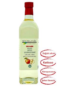 Organik Elma Suyu Konsantresi 1300gr (PESTİSİT ANALİZLİ) ürün fotoğrafı