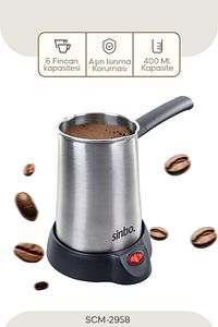 Scm-2958 Kablosuz Elektrikli Cezve - Inox ürün fotoğrafı