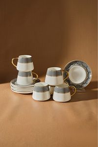 Globe 6 Kişilik Kahve Fincanı Takımı 80 ml Klasik ürün fotoğrafı