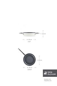 x Refika Birgül Swiss Crystal Metal Kulplu Tava Sahan Set Creamy ürün fotoğrafı