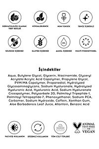 Hyaluronik Asit Peptit Serum | Nemlendirici Aydınlatıcı | Kafein Niacinamide | Tüm Cilt Tipleri ürün fotoğrafı