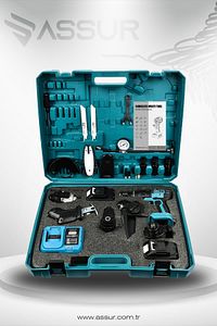 21v 6 Başlıklı Set Hava Pompası Vidalama Somun Sıkma Dal Budama Tilki Kuyruğu Taşlama ürün fotoğrafı